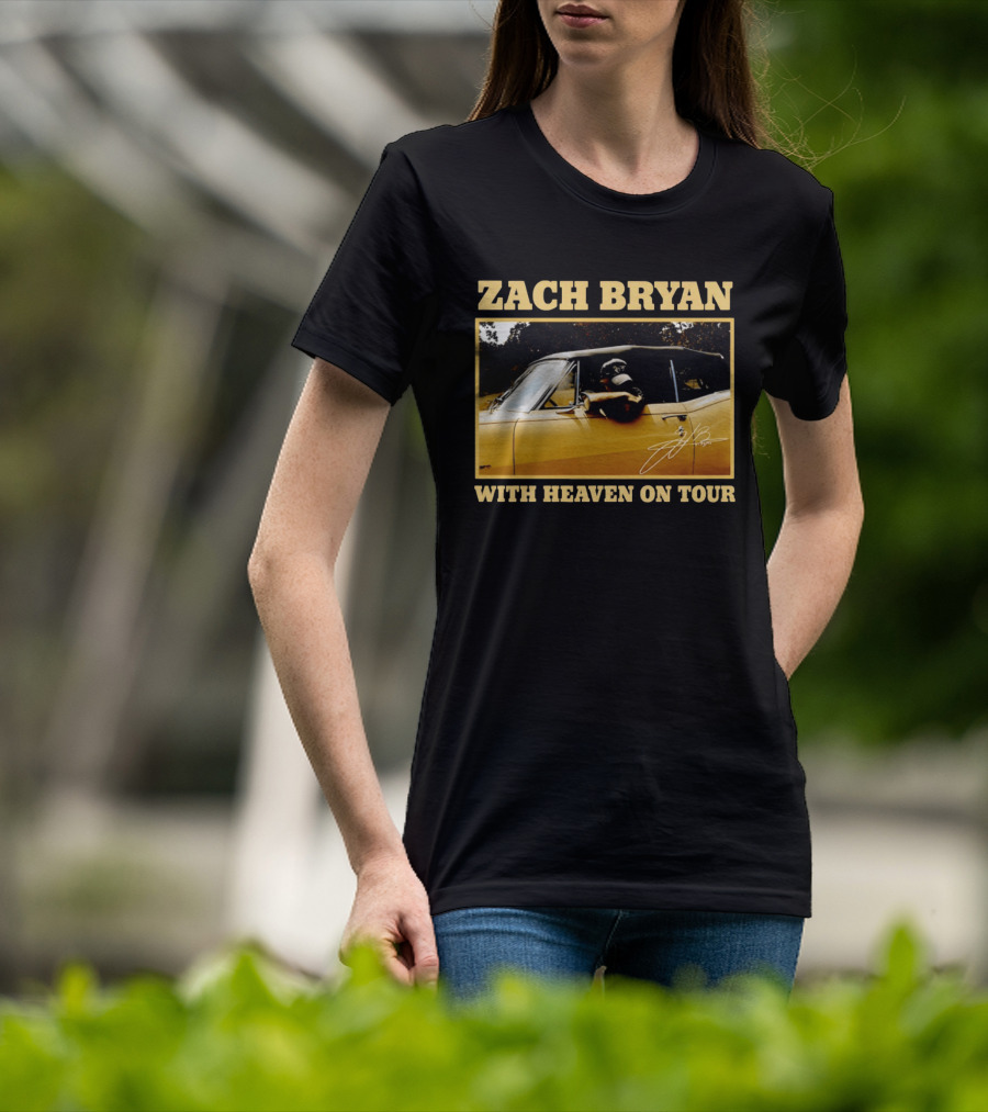 Zach Bryan With Heaven On Tour 2026 Signature Convertible T-Shirt