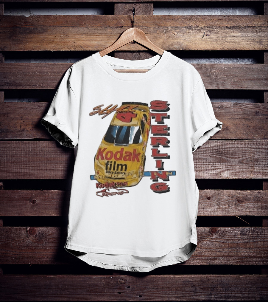 AJ Dillon Kodak Racing Sterling Marlin Kodak Film Delco Battery Car T-Shirt