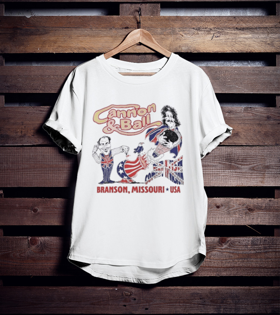 Cannon And Ball Branson Missouri USA British Comedy T-Shirt