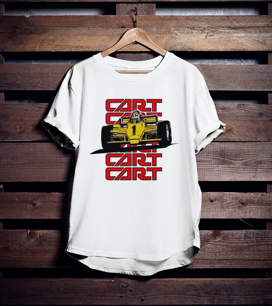 CART Racing Number 1 Yellow Formula Motorsport Classic Car T-Shirt