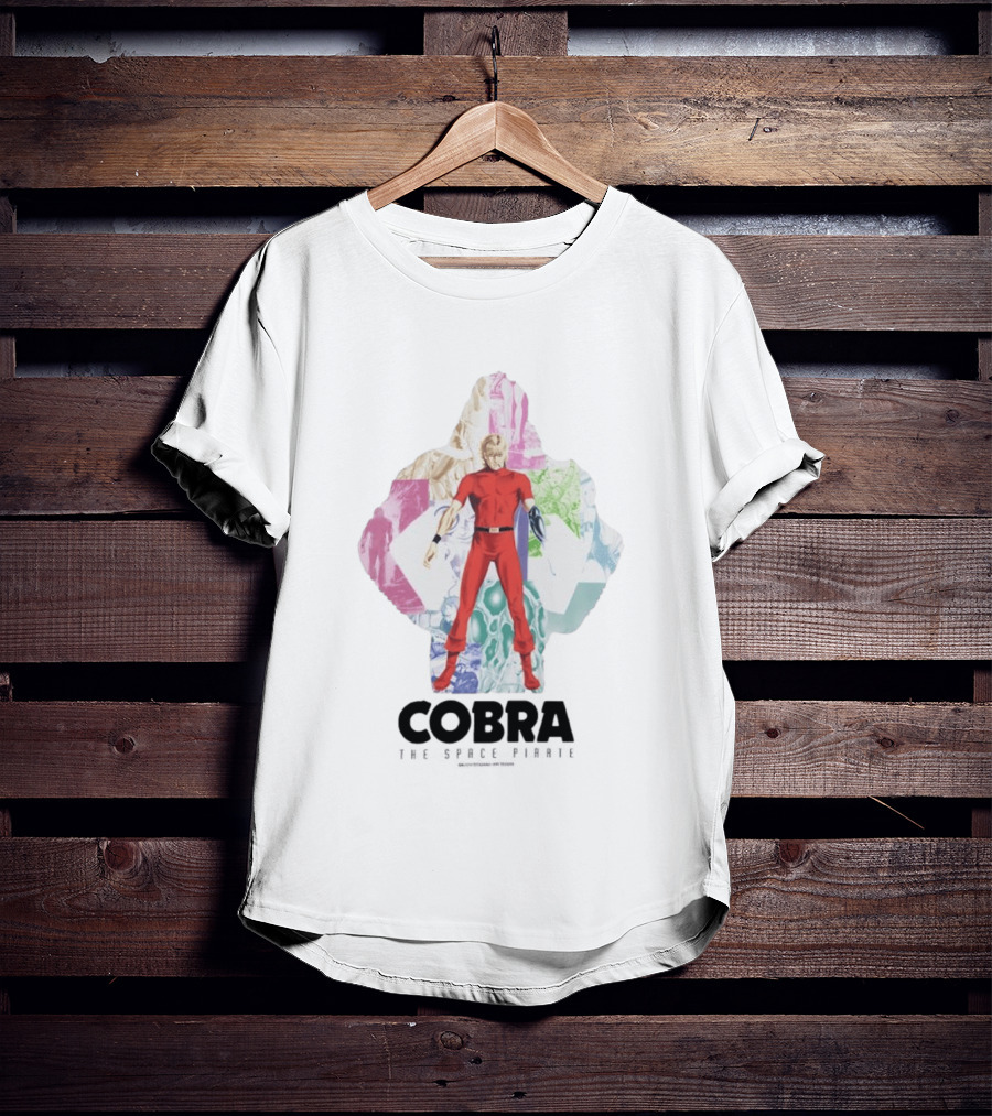 Cobra The Space Pirate Manga Vintage Collage T-Shirt
