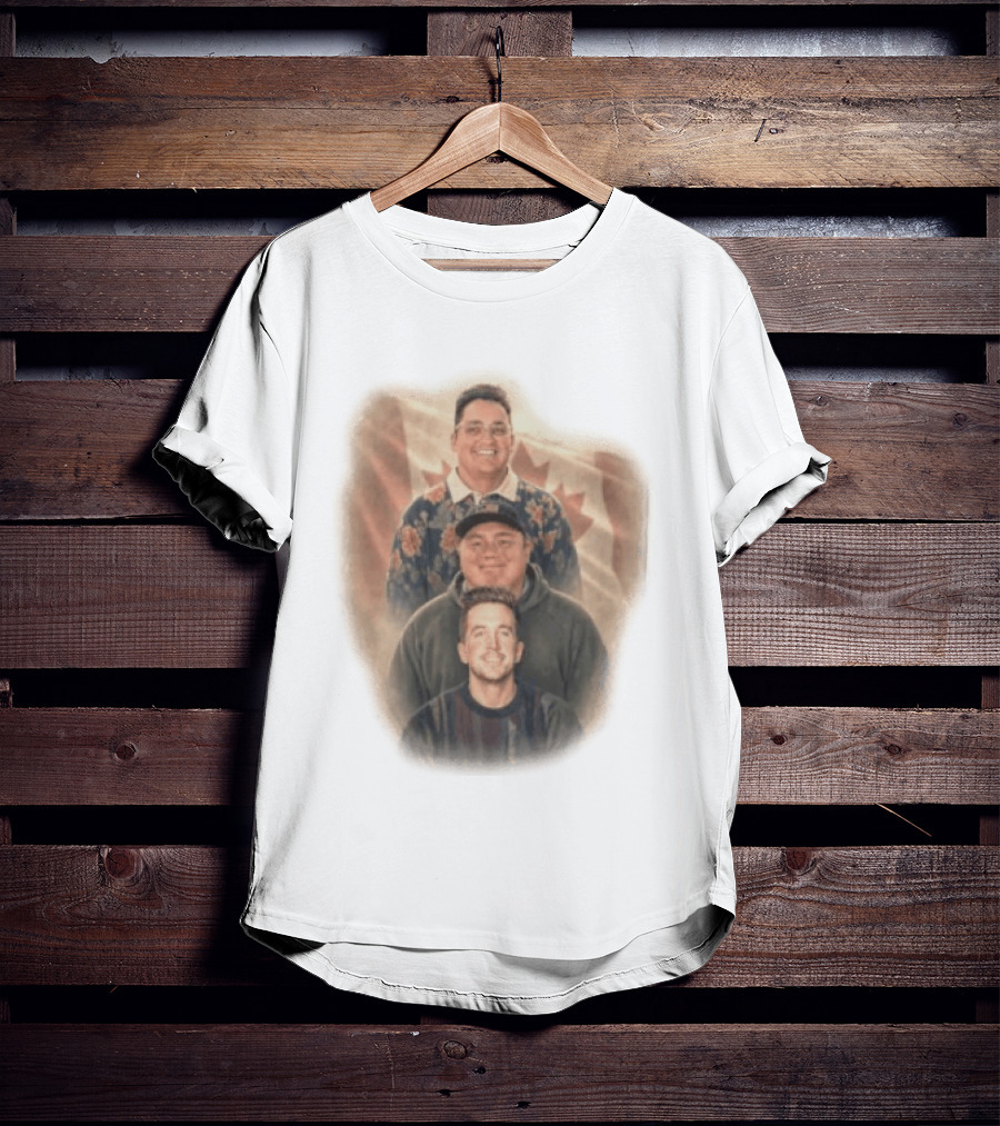 David Spencer Devin Trio Portrait Canadian Flag T-Shirt