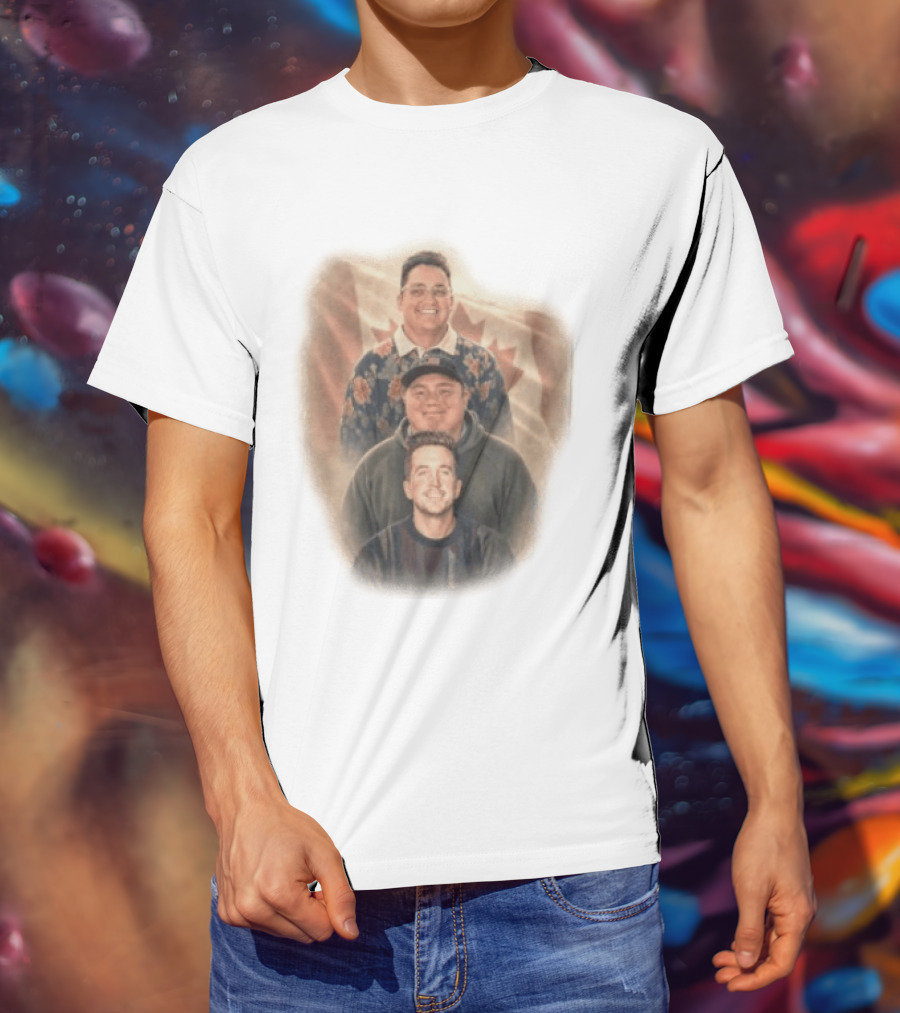 David Spencer Devin Trio Portrait Canadian Flag T-Shirt