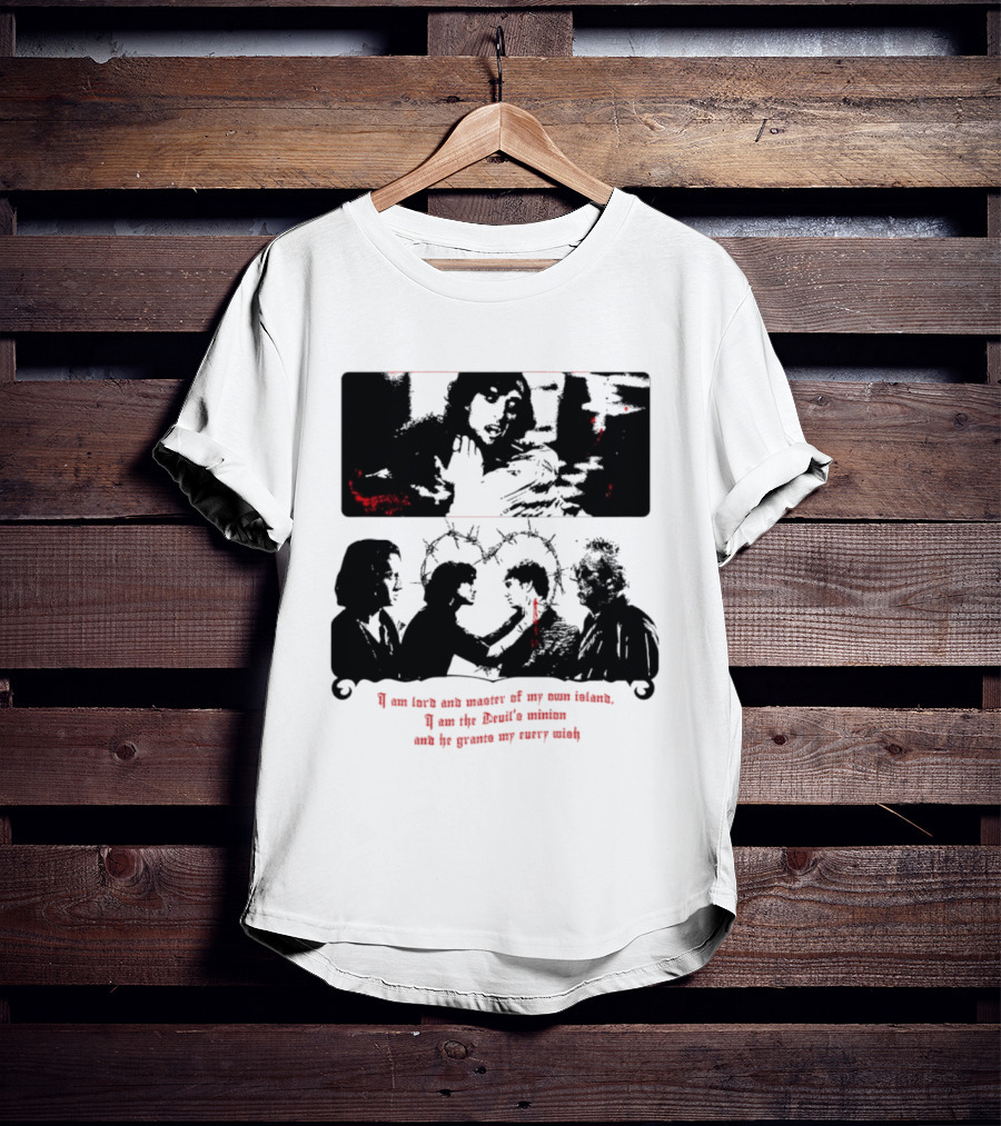 Devil's Minion Gothic Cult Barbed Wire I Am Love And Master Of My Own Nature T-Shirt