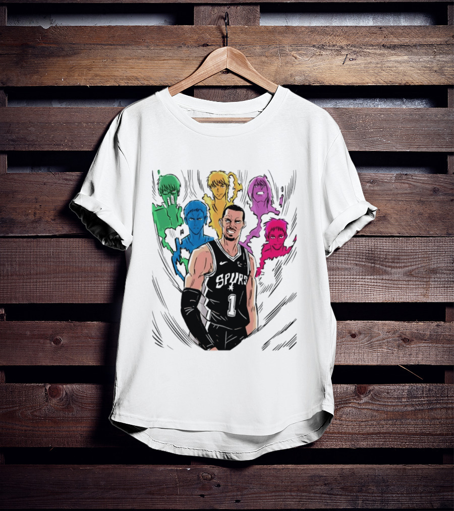 San Antonio Spurs Generation Of Miracles Anime Basketball T-Shirt