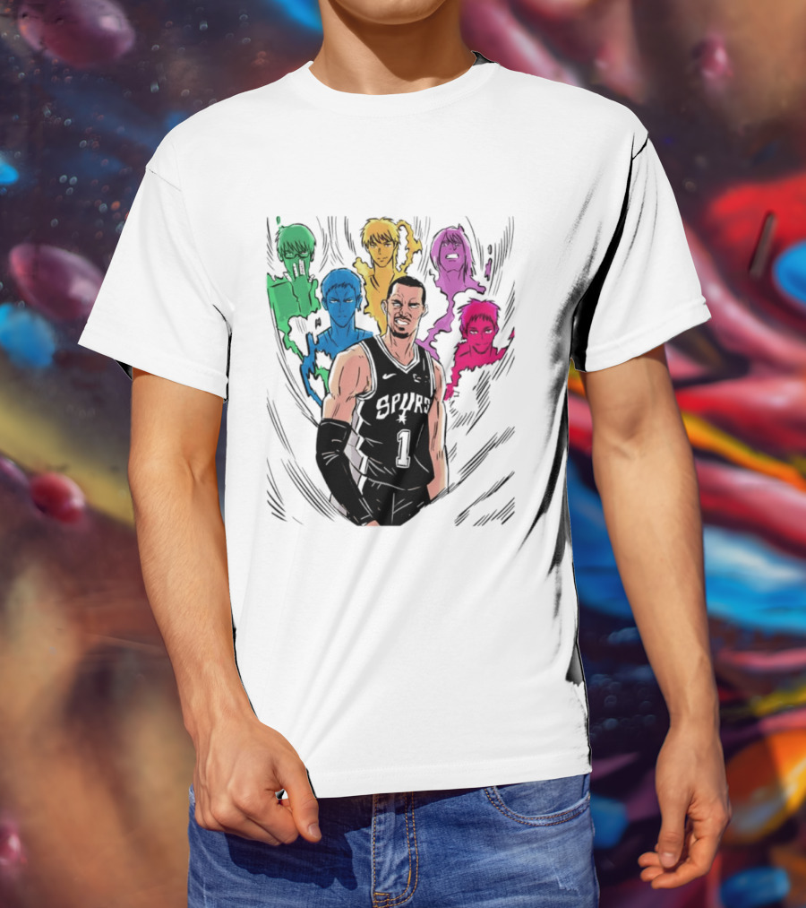 San Antonio Spurs Generation Of Miracles Anime Basketball T-Shirt