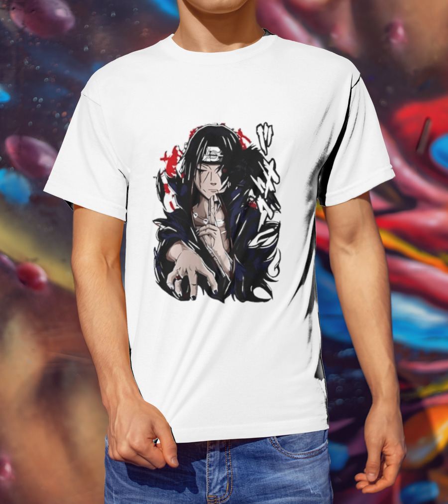 Itachi Uchiha Akatsuki Mangekyo Sharingan Raven Naruto Shippuden Anime T-Shirt