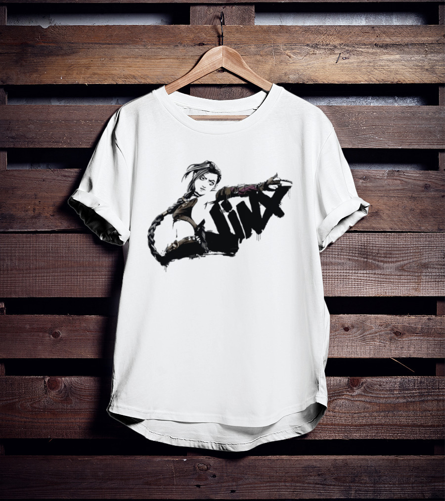 Arcane Jinx League Of Legends Season 2 Graffiti Spray Paint T-Shirt