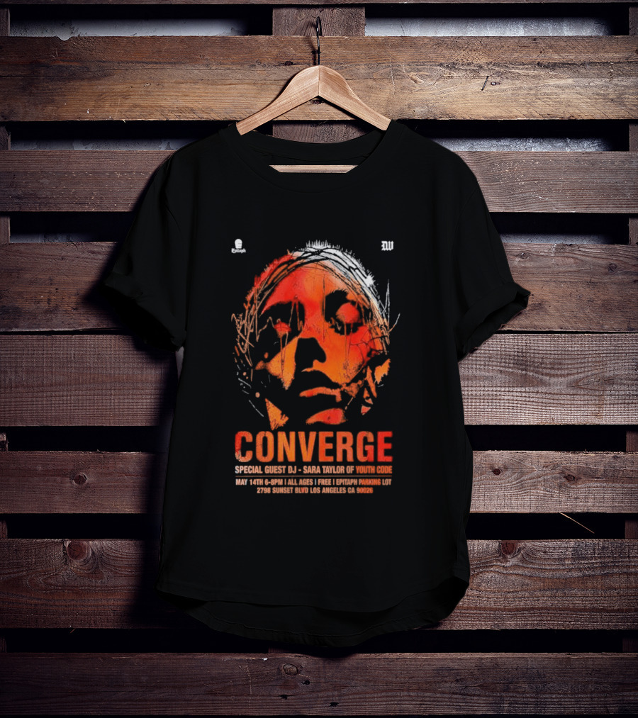 Converge Special Guest DJ Baba Tuesday Wonderland May 14 Los Angeles CA 2026 T-Shirt