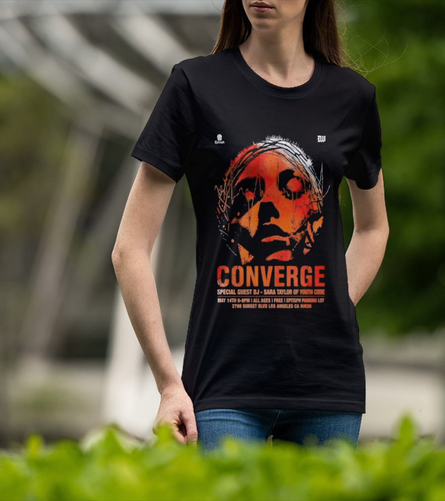 Converge Special Guest DJ Baba Tuesday Wonderland May 14 Los Angeles CA 2026 T-Shirt