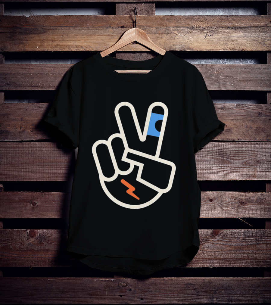 OKC Thunder Shai Gilgeous Alexander Peace Sign Celebration T-Shirt