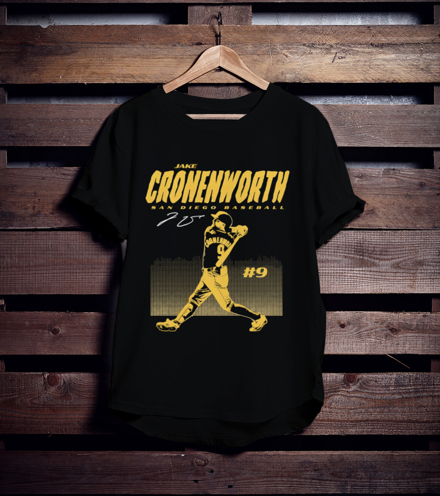 Jake Cronenworth San Diego Baseball 25 Signature Swing #9 T-Shirt
