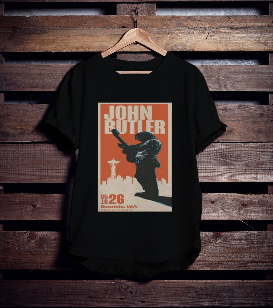 John Butler Live At Moore Theatre Seattle WA May 16 2026 T-Shirt