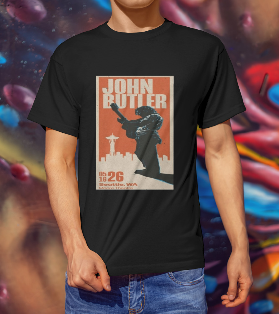 John Butler Live At Moore Theatre Seattle WA May 16 2026 T-Shirt