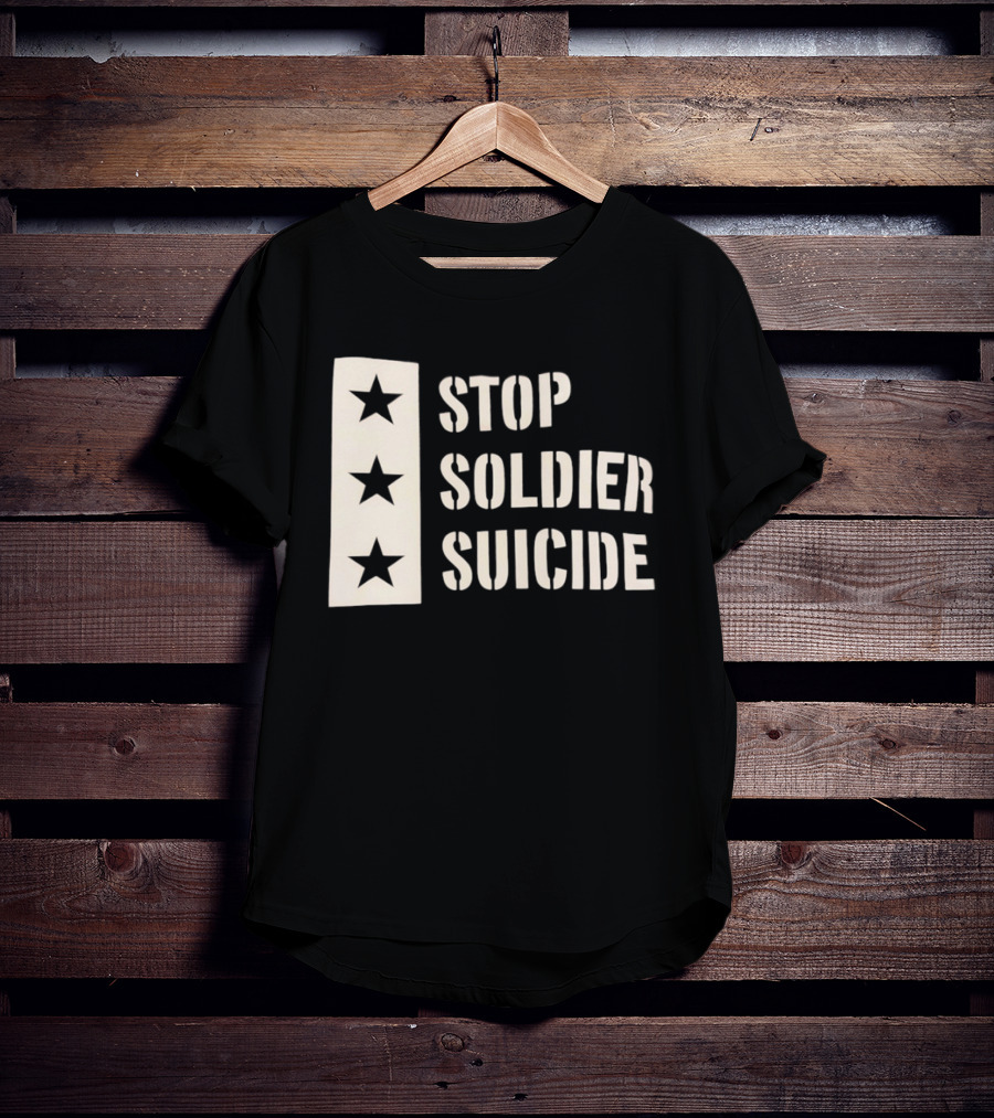 Stop Soldier Suicide Three Star T-Shirt