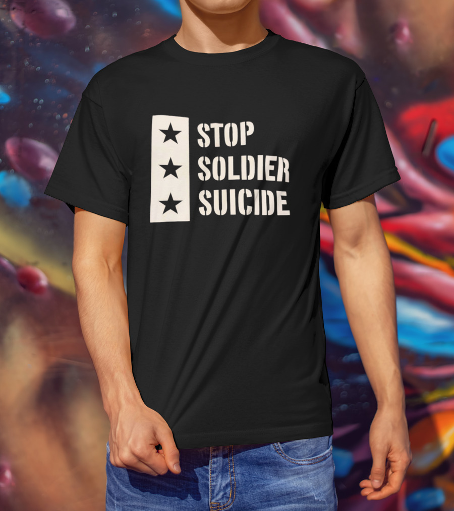 Stop Soldier Suicide Three Star T-Shirt