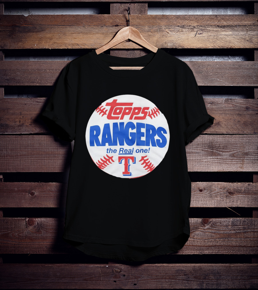 Texas Rangers Topps Baseball The Real One T-Shirt