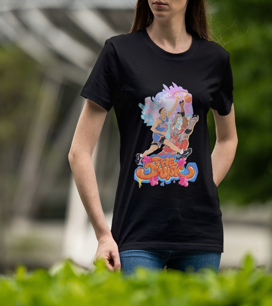 The Dunk New York Knicks Basketball Action Graffiti T-Shirt