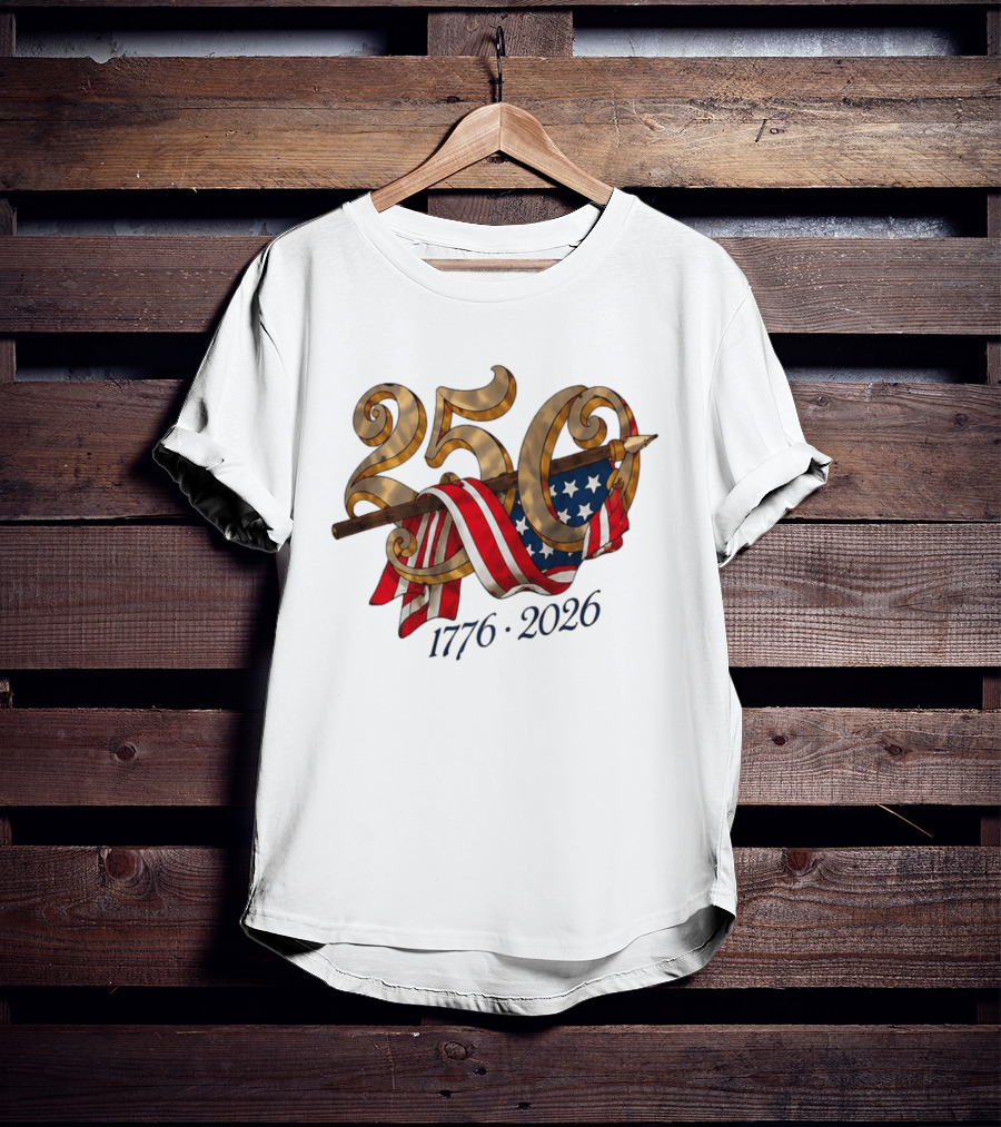 America 250 Years 1776 2026 Dodgers Celebration T-Shirt