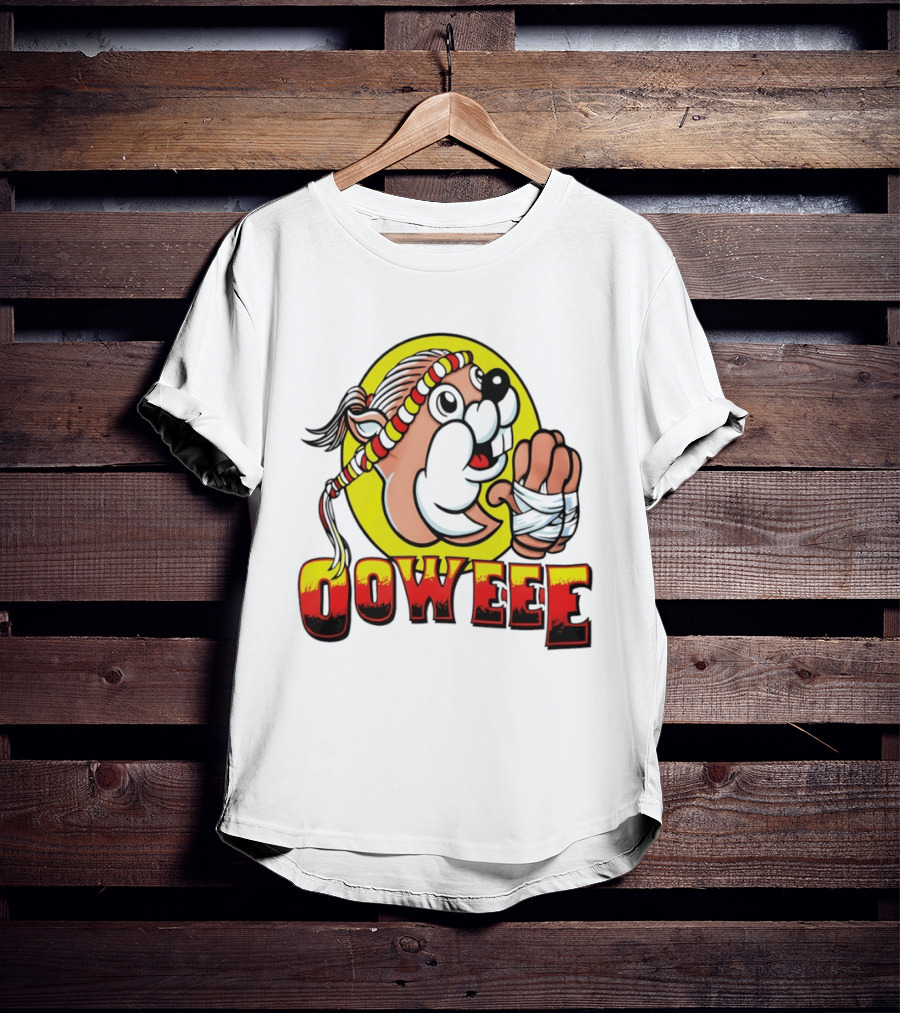 Buc Ees Muay Thai Beaver Ooweee Fighter T-Shirt