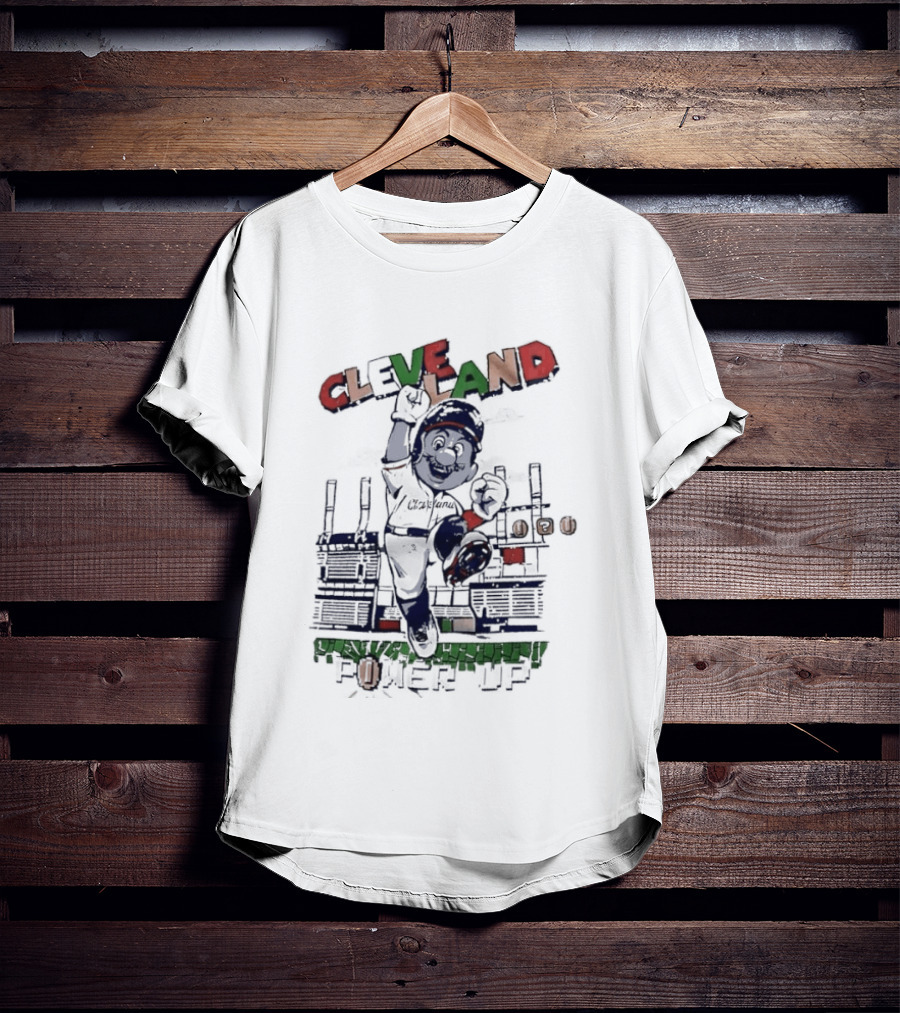 Cleveland Guardians Mario Power Up Gaming Baseball MLB 2026 Season Trending T-Shirt