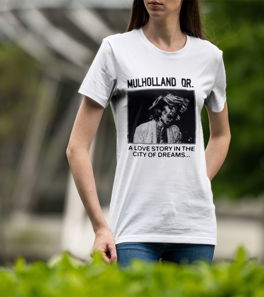 Mulholland Dr. A Love Story In The City Of Dreams Vintage Noir Aesthetic T-Shirt