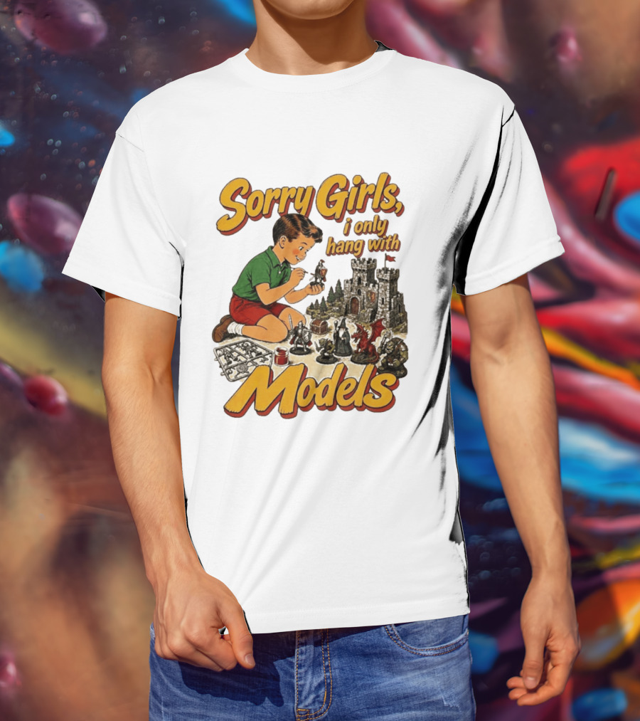 Sorry Girls I Only Hang With Models Vintage Wizard Castle Playset T-Shirt