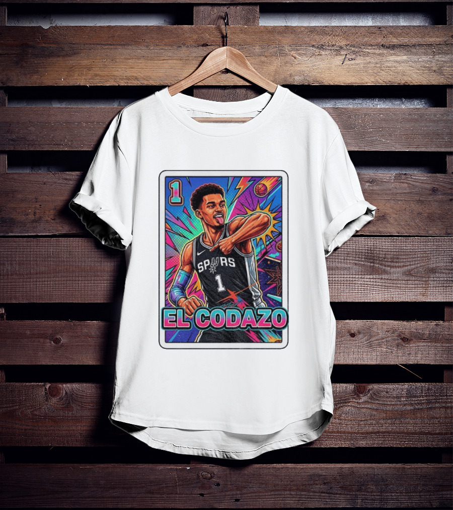 Victor Wembanyama San Antonio Spurs El Codazo Basketball Card 2026 T-Shirt