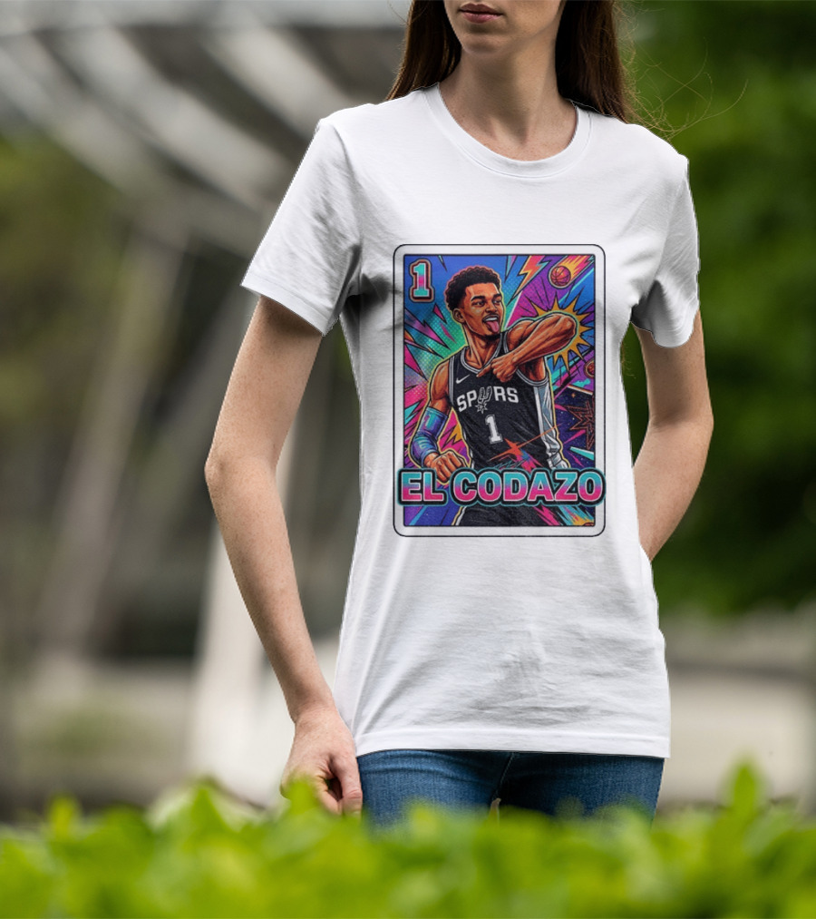 Victor Wembanyama San Antonio Spurs El Codazo Basketball Card 2026 T-Shirt