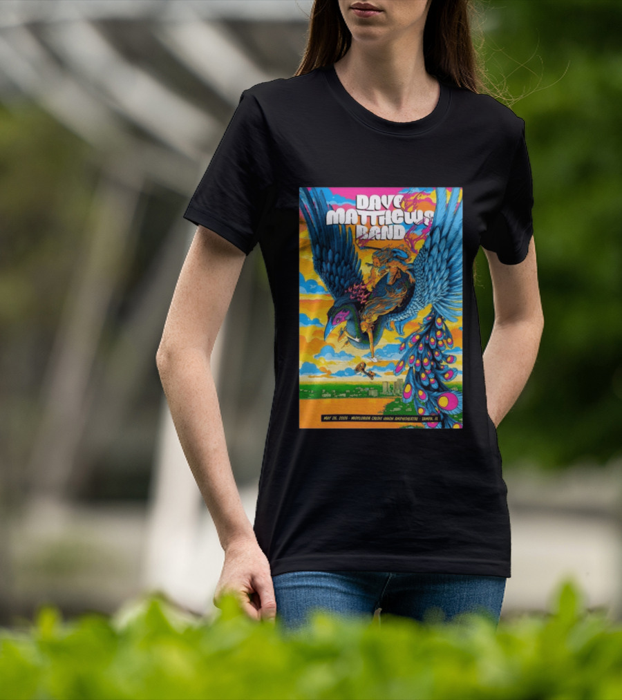 Dave Matthews Band May 26 2026 MidFlorida Credit Union Amphitheatre Tampa FL T-Shirt