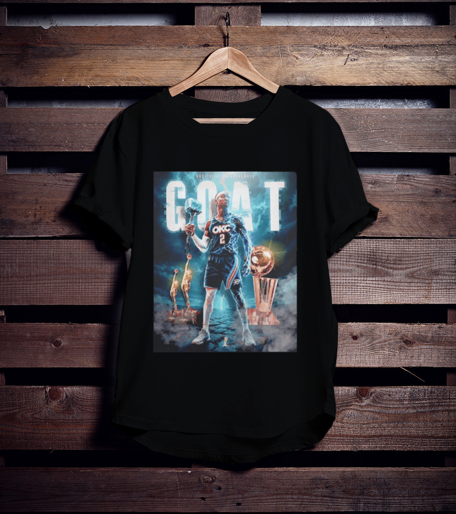 GOAT Shai Gilgeous Alexander OKC Thunder MVP And Awards T-Shirt