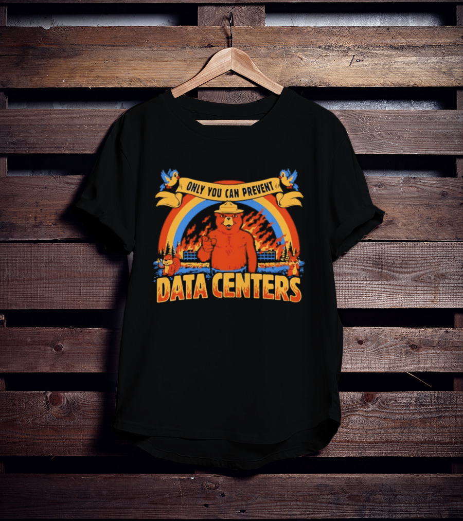 Smokey Bear Only You Can Prevent Data Centers Fire Rainbow T-Shirt