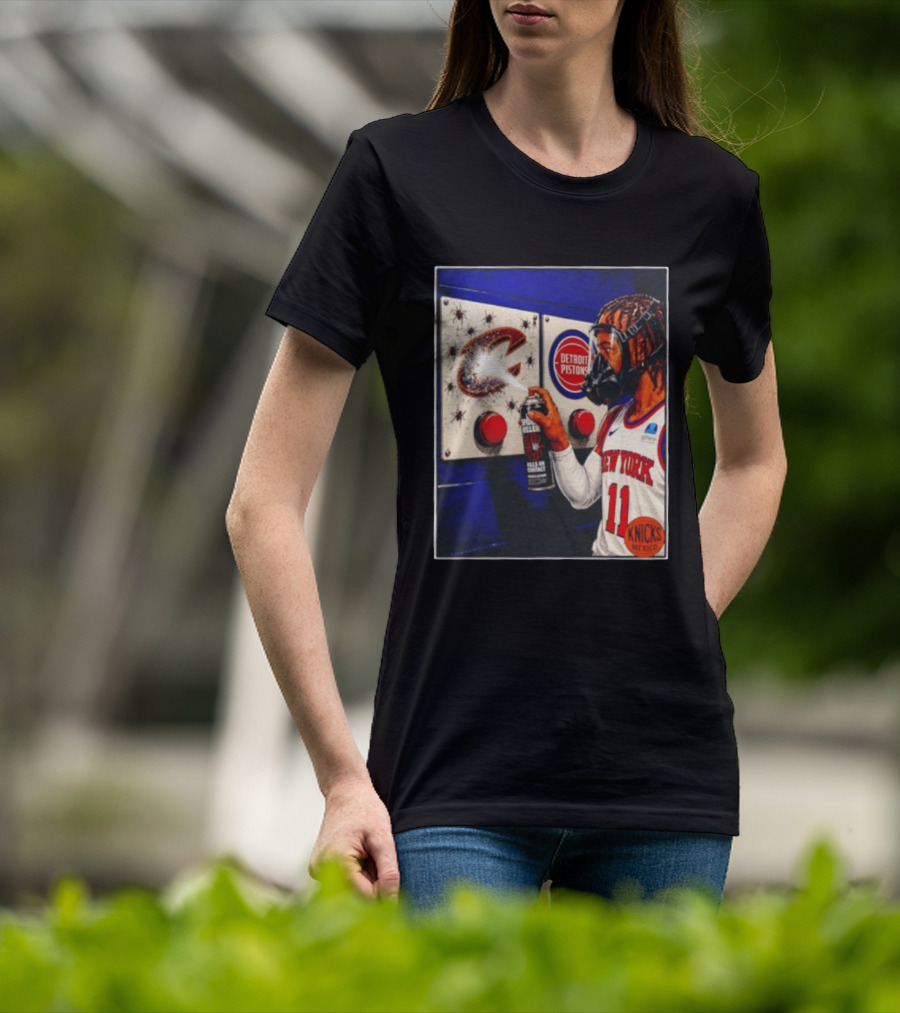 Spider Killer Jalen Brunson 11 New York Knicks Cavaliers Pistons Spray Knicks Mexico T-Shirt