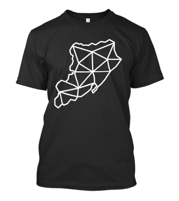 Staten Island Geometric Map Outline Triangles T-Shirt