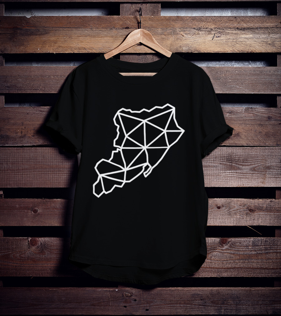 Staten Island Geometric Map Outline Triangles T-Shirt