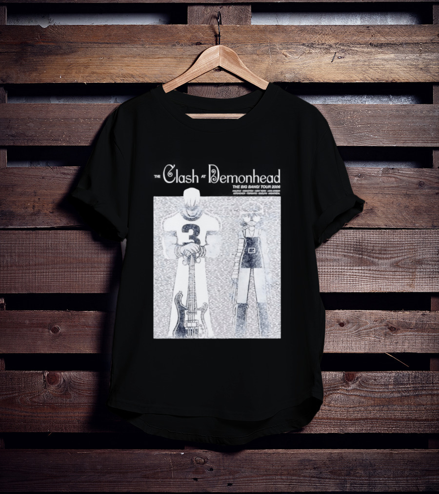 The Clash At Demonhead The Big Bang Tour 2006 Band Art Comic T-Shirt