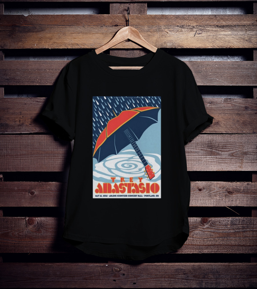 Trey Anastasio Arlene Schnitzer Concert Hall Portland OR May 26 2026 Umbrella Guitar T-Shirt