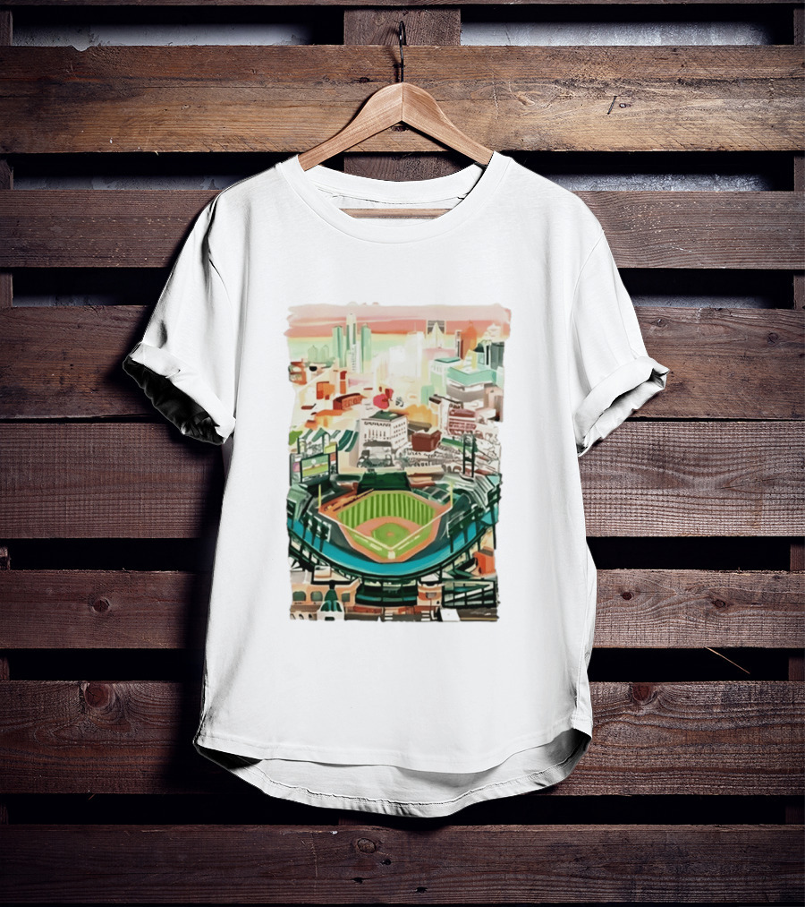 2026 Tigers Up Next Stadium Skyline Baseball Field T-Shirt