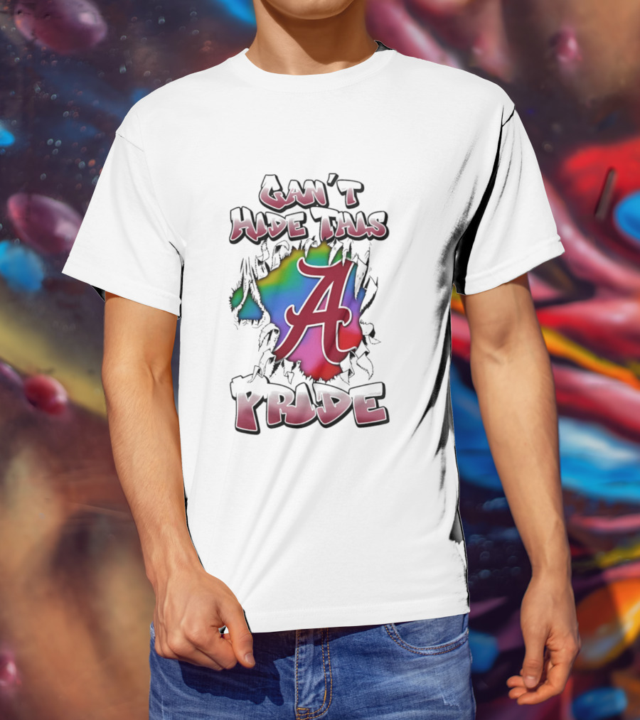Alabama Crimson Tide Can't Hide This Pride A Logo Burst T-Shirt