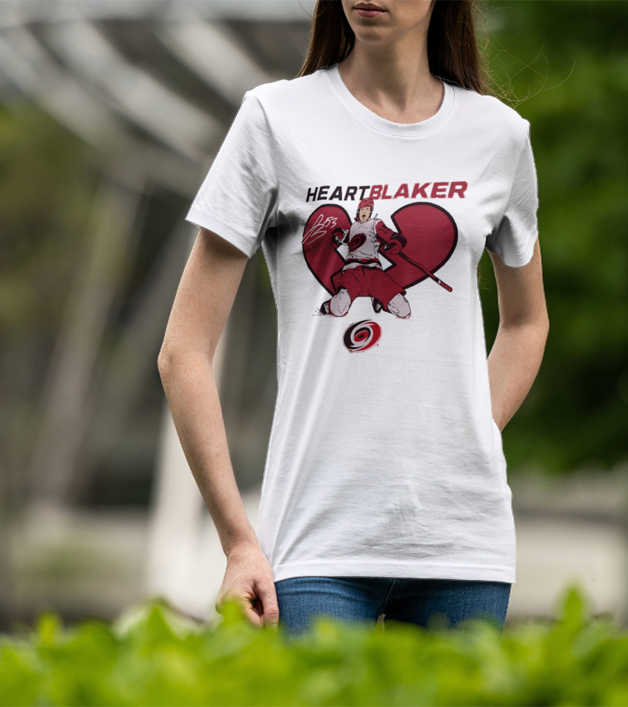 Brent Burns Heartblaker Carolina Hurricanes Broken Heart T-Shirt