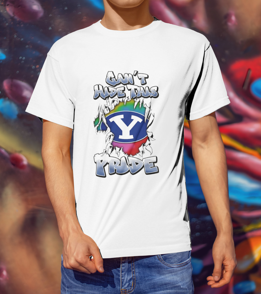 BYU Cougars Can't Hide This Pride Colorful T-Shirt