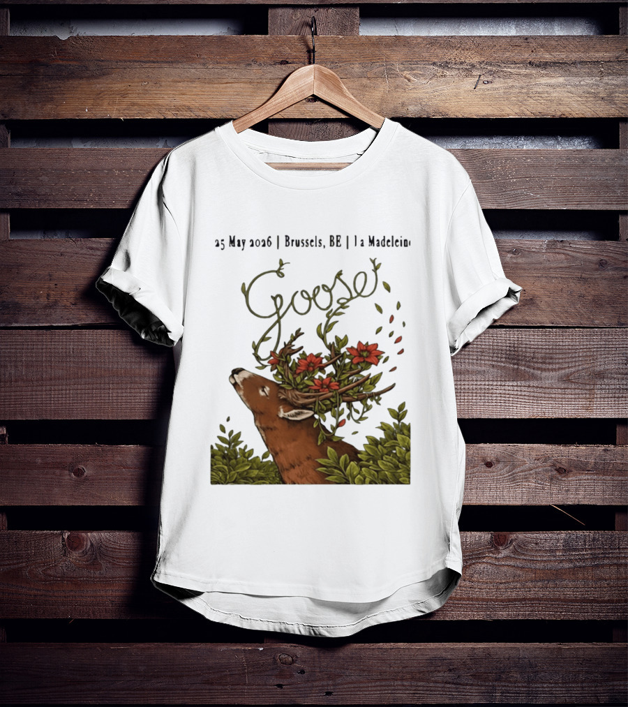 Goose 25 May 2026 Brussels BE La Madelein Deer With Floral Antlers T-Shirt