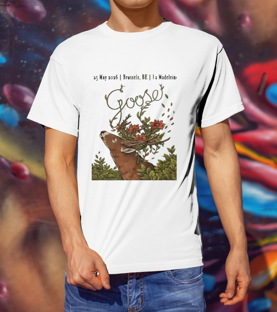 Goose 25 May 2026 Brussels BE La Madelein Deer With Floral Antlers T-Shirt