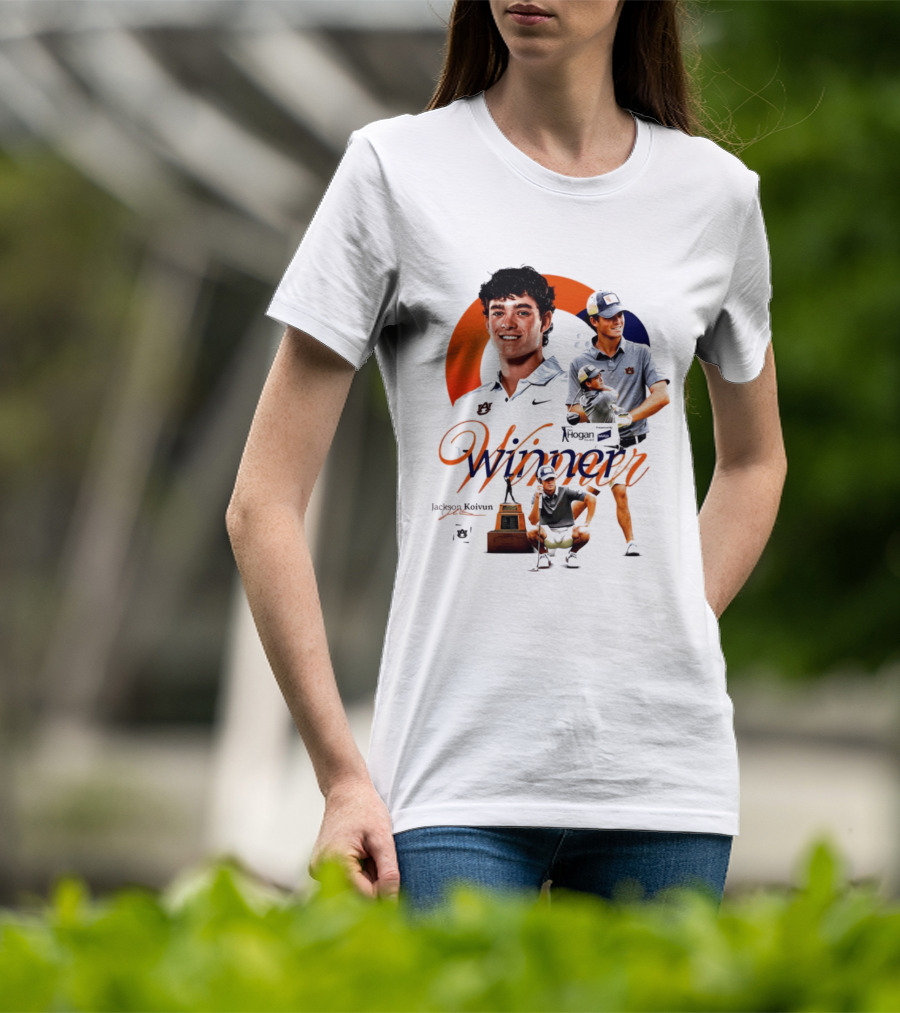 Jackson Koivun Auburn Golf Winner 2026 Trophy Nike Auburn University Golfers T-Shirt