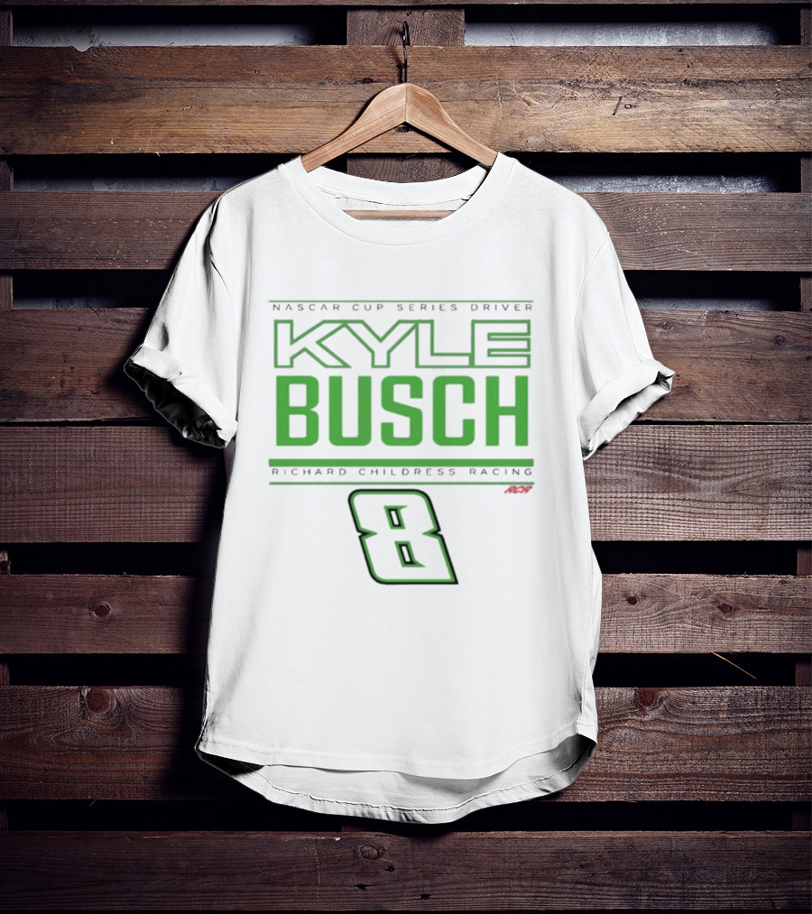 NASCAR Cup Series Driver Kyle Busch Richard Childress Racing 8 Black T-Shirt