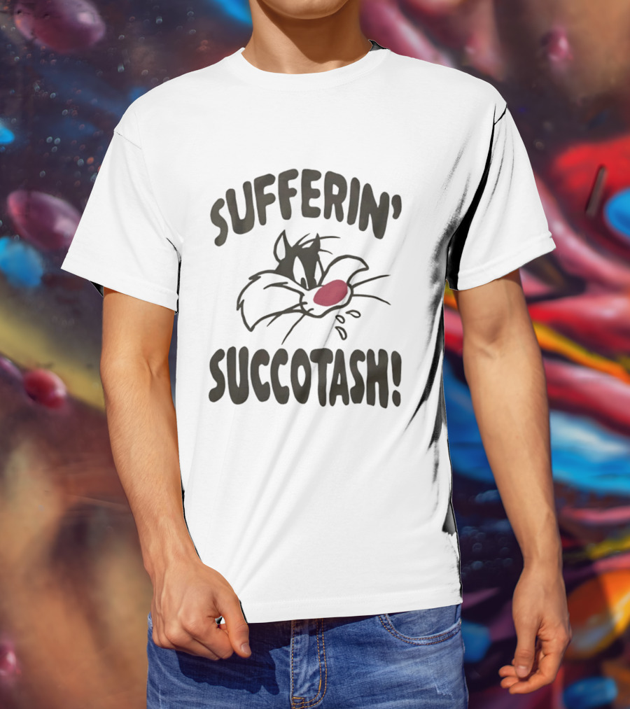 Looney Tunes Sylvester Sufferin' Succotash Catchphrase T-Shirt