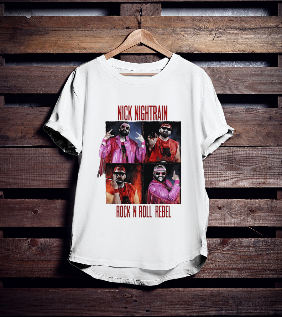 Nick Nightrain Rock N Roll Rebel Pink Jacket Red Bandana T-Shirt