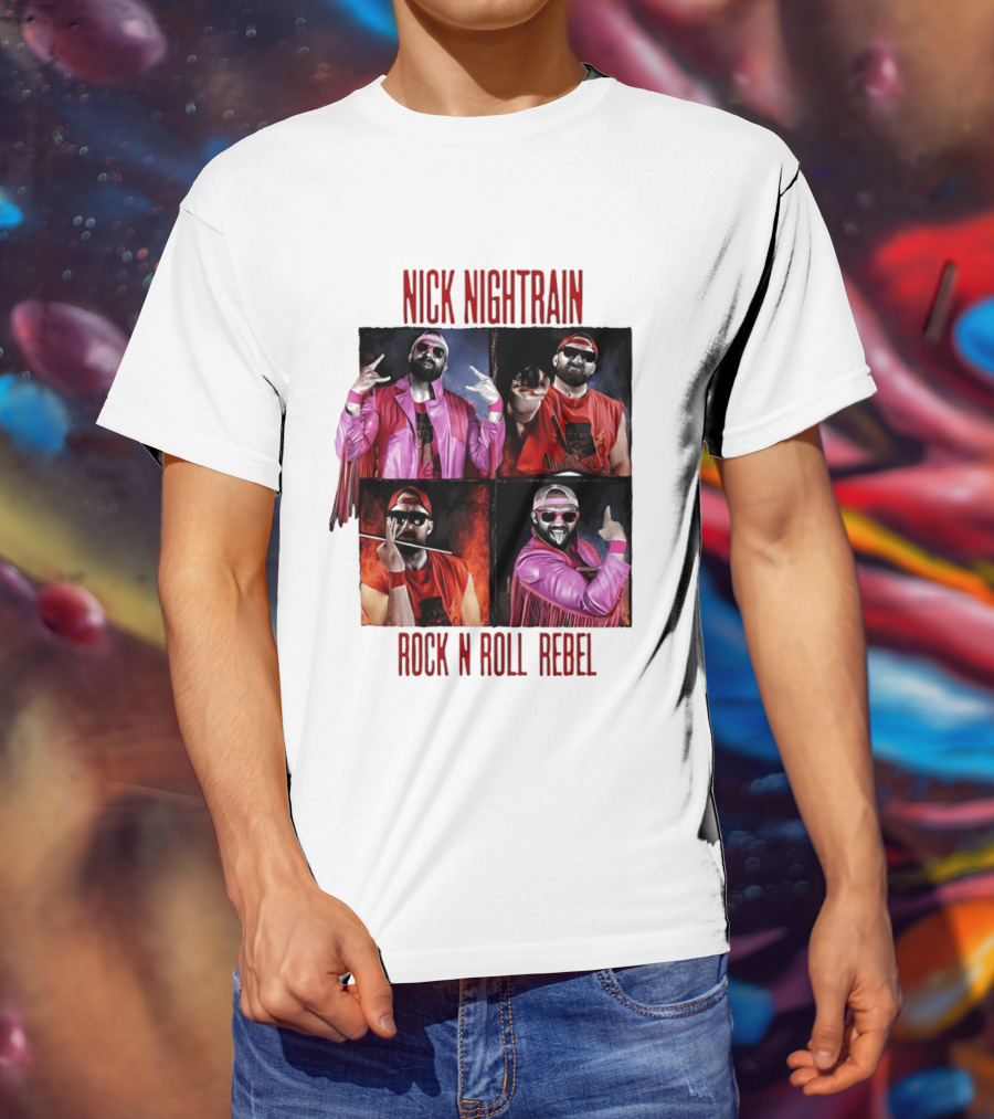 Nick Nightrain Rock N Roll Rebel Pink Jacket Red Bandana T-Shirt