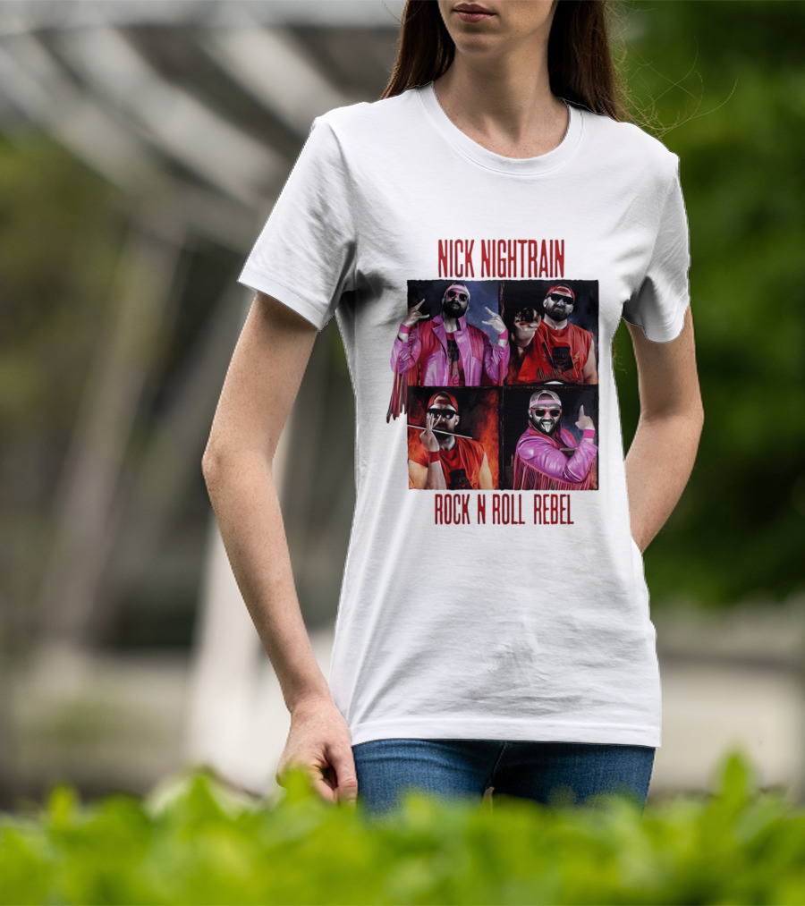 Nick Nightrain Rock N Roll Rebel Pink Jacket Red Bandana T-Shirt