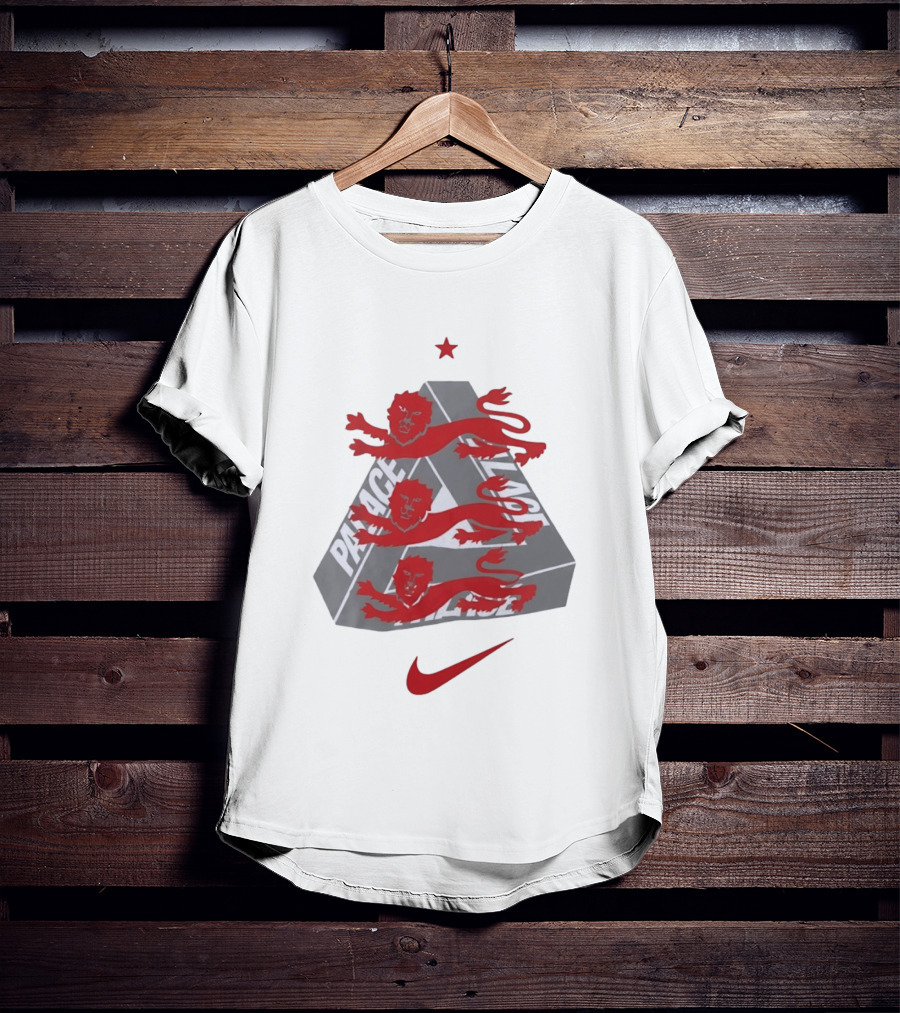 Palace Nike Collaboration With England National Football Team Lions T-Shirt